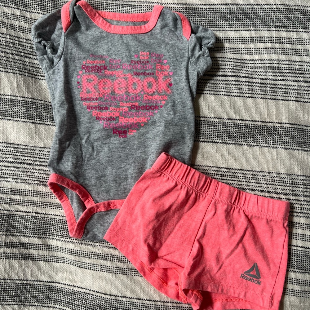 Onsies and shorts combo Reebok